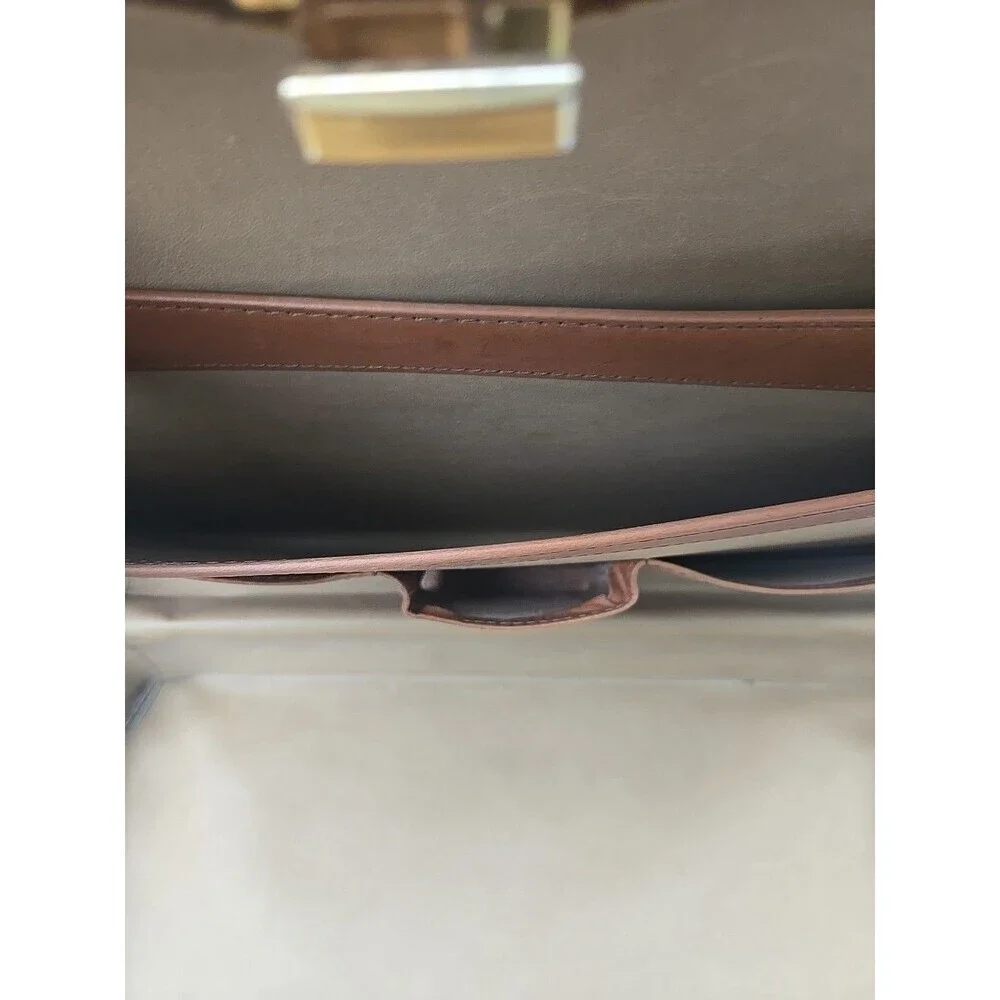 Vintage Hartmann briefcase leather attache tan brown classic business